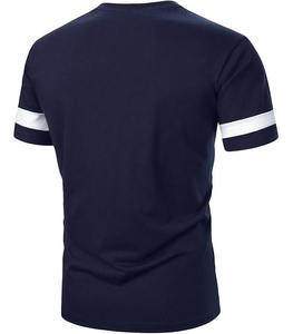 Camiseta Casual de Cuello Redondo para Hombre con Diseños Impresos Personalizados, 100% Algodón, Corte Holgado, Tela Transpirable para Uso Diario - Product Image 4
