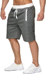 <b>Men's</b> Elastic Waist Multicolor Plaid Workout Sweat <b>Shorts</b> Zipper Pockets Hip Hop Style Summer Comfort Custom OEM Service - Product Image 4