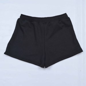 Shorts de sport en coton noir de qualité supérieure, personnalisables avec logo, pour homme, confortables pour la course à pied et la gym. - Product Image 2