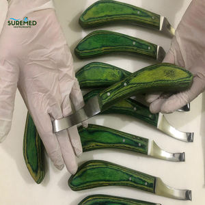 Cuchillo para Pezuñas, Cuchilla Afilada con Mango de Madera, Acero Inoxidable, Herramienta para el Cuidado de Pezuñas de Ganado - Product Image 2