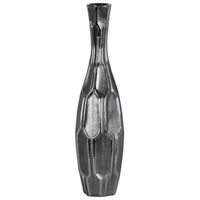 Vase à fleurs en métal de style antique, finition vintage, décoration d'intérieur, centre de table, présentation sur table, élément décoratif élégant pour le salon