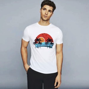 T-shirt OEM personnalisé avec votre propre logo, t-shirt de sport à col rond, séchage rapide, t-shirt décontracté en polyester respirant pour hommes - Product Image 4