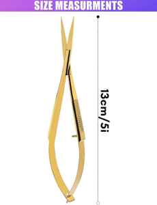 <b>Micro</b> Spring Scissor for Lashes Stainless Steel Customized Logo Sharp Spring Scissor - Product Image 4