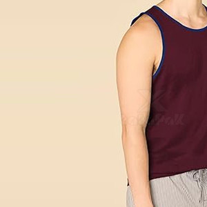 Débardeur décontracté pour homme fabriqué au Pakistan, de haute qualité, séchage rapide, léger, respirant, tricoté en tissu 100% coton, personnalisable pour la salle de sport - Product Image 2