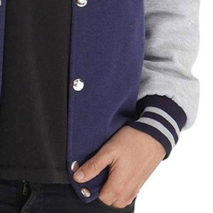 Veste de baseball à manches longues pour homme, design OEM, vente en gros, dernières créations, personnalisable, style uni, streetwear, écologique - Product Image 6