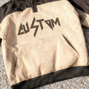 Sweat à capuche pour homme en molleton de coton premium, avec empiècements contrastants, coupe décontractée, style streetwear décontracté - Product Image 5