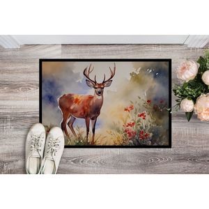 Paillasson de cerf antidérapant lavable à poils bas tapis d'entrée intérieur extérieur 24H X 36W pour tapis de porte avant - Product Image 2