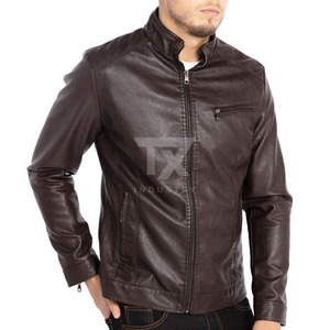 Top Quality Fashion <b>Men</b> Black Genuine Cowhide <b>Leather</b> <b>Men's</b> <b>Jackets</b> Breathable Customized Design <b>Leather</b> <b>Jacket</b> for <b>Men</b> - Product Image 1