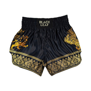 Pantalones Cortos de Boxeo Tailandés Premium, Diseño Personalizado, Fabricante OEM, Logotipo Frontal Bordado a Todo Color, para Adultos, 100% Poliéster, Secado Rápido - Product Image 6