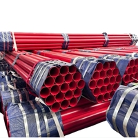 Tuyau d'incendie rainuré rouge de 6 pouces en poudre époxy, homologué FM UL, pour système anti-incendie, directement de l'usine