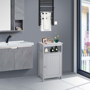 Mobile da Bagno in Legno Multifunzionale Stile Moderno, Scaffali per Bagno Moderni - Product Image 5