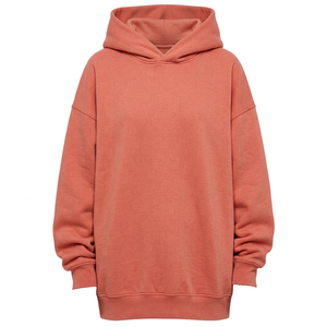 Hoodie oversize en molleton de coton 320 GSM personnalisé pour femmes, idéal pour les collections de marques streetwear et de vêtements décontractés. - Product Image 6