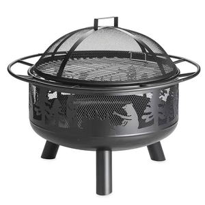 Amazing Design Iron Black Fire Pit Wood Burning Fireplace Square Shape Outdoor & Indoor Garden Handmade Fire Pits - Product Image 3