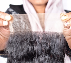 Wholesale Unprocessed Virgin Indian Human Hair 4*4 Closure Wavy Cuticle Alignment Deep Natural Wave <b>Extensions</b> - Product Image 6