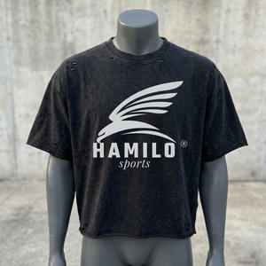 T-shirt de sport surdimensionné pour homme à faible MOQ, impression sérigraphique personnalisée du logo, 100 % coton respirant, séchage rapide, meilleur prix - Product Image 1