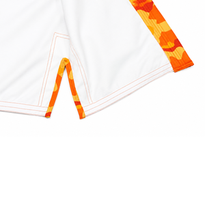 Kimonos de Jiu-Jitsu con Rayas Militares de Camuflaje, Patrón Naranja y Amarillo, Unisex, Diseño Tradicional de Camuflaje para Niños - Product Image 6