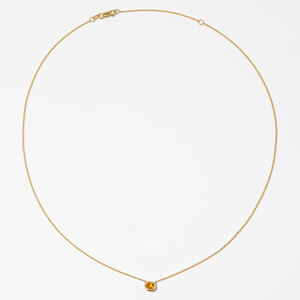 Collar con Colgante de Diamante Redondo con Engaste de Oro Amarillo de 14K, 0.15ct, Joyería Fina de Lujo con Certificación IGI para Mujer, Venta al Por Mayor - Product Image 1