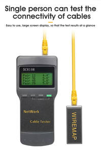 High Performance Portable Multifunction SC8108 <b>Network</b> Cable <b>Tester</b> LAN RJ45 Breakpoint Length Detection <b>Network</b> <b>Tester</b> - Product Image 3