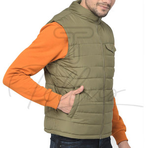 Veste matelassée sans manches pour homme, légère, à capuche, imperméable, respirante, fermeture éclair, style décontracté, vente chaude, hiver, OEM - Product Image 6