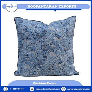 Housse de coussin décorative à imprimé floral, 50x50 cm, carrée, en lin et coton, lavable, à prix avantageux - Product Image 5