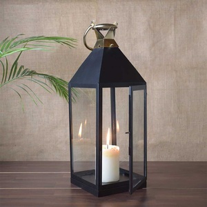 Vintage Metal Candle Holder <b>Lantern</b> Decorative Lamp for Indoor Outdoor Home Decor Wholesale OEM Custom - Product Image 1