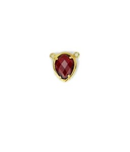 Gold Plated <b>Rose</b> Quartz Teardrop Pendant Bezel Set Solitaire Charm Romantic Style Unisex Jewelry - Product Image 4