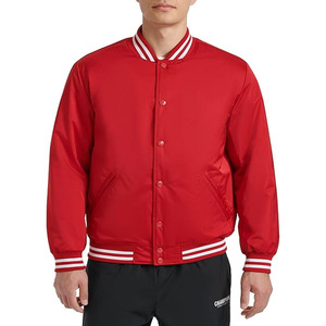 High Quality <b>Leather</b> Sleeves Varsity <b>Jacket</b> with Custom Logo Windproof <b>Jacket</b> for Men with OEM Service - Product Image 2