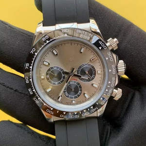 BOJ Plain R.O.L.E.X.71 Trendy Stainless Steel Mechanical Japanese Automatic Analog <b>Watch</b> For Men Swiss Made Rubber Belt <b>Watch</b> - Product Image 1