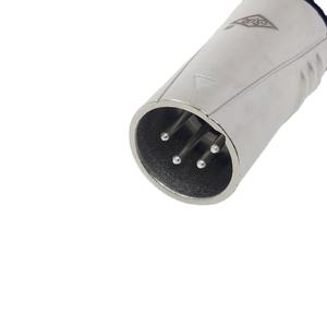 Connecteur microphone XLR mâle 4 pôles en alliage de zinc nickelé - Product Image 1