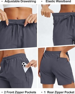 Ever Glow Stylish Customized Logo Cheap Women's Mid Waist Breathable Eco-Friendly Waterproof Windproof Quick Dry Elastic <b>Shorts</b> - Product Image 6