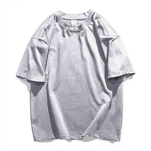 Camiseta de algodón minimalista de estilo coreano para hombre, camiseta básica moderna de gran tamaño para moda urbana de verano - Product Image 1