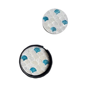 Elegant Shell Inlay <b>Drink</b> <b>Coasters</b> for Home Decor - Product Image 3