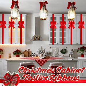 18 Pezzi di Grandi Nastri Natalizi 8x40 Pollici per Porte e Armadi, 18 Pezzi di Fiocchi per Albero di Natale, Nastri Natalizi per Mobili e Decorazioni - Product Image 5