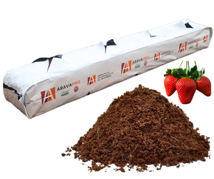 ARAVA Pro Bloc de Fibres de Coco Écologique pour Cultures de Fraises, Tomates, Poivrons, Concombres en Serres au Canada - Product Image 1