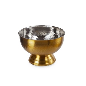 Classic Round Metal <b>Ice</b> <b>Bucket</b> With Pedestal Base Vintage Style Barware <b>Drink</b> Cooler Champagne Wine Chiller <b>Bucket</b> For Wine - Product Image 5