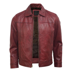High Quality <b>Mens</b> <b>Leather</b> <b>Jacket</b> Premium Genuine <b>Leather</b> Modern Fashion Comfortable Outdoor Lifestyle - Product Image 1