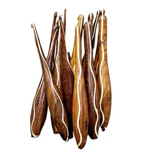 Agujas de ganchillo de madera Galaxy, agujas de tejer ergonómicas, herramientas hechas a mano con acabado suave, gancho de ganchillo de madera - Product Image 5
