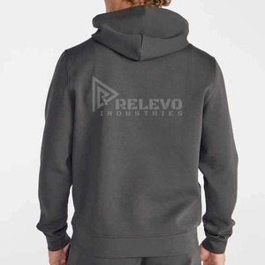 Sudadera con Capucha y Cierre para Hombre, Color Sólido, Corte Regular, 100% Algodón, Transpirable, Casual, con Bolsillo, para Invierno - Product Image 6