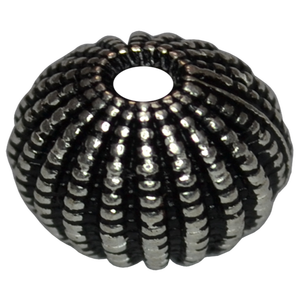 Cuentas de Plata de Ley de 10 mm con Forma de Balón de Fútbol, Cuentas Étnicas de Plata de Ley, Fabricante de Cuentas y Accesorios de Plata para la Fabricación de Joyas - Product Image 1