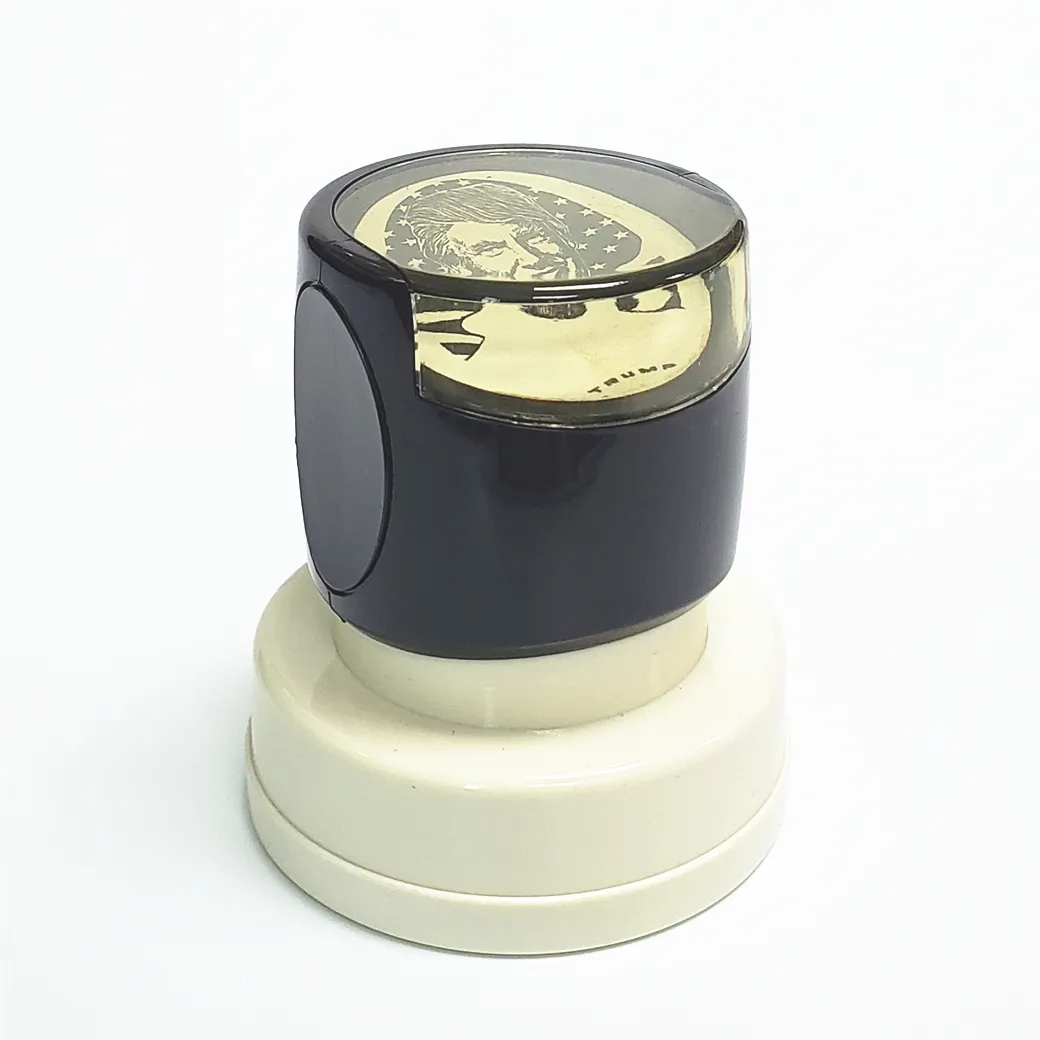 Pre-inked Stamp PC-40 Model Round Shape Flash Stamp For Office & Fabric