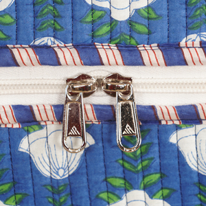 Sac de voyage de luxe matelassé en coton léger et grande capacité, fait main, style bohème, pour week-end ou nuitée, motif floral - Product Image 3