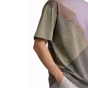 เสื้อยืดผู้ชายขายดี ราคาถูก คุณภาพสูง ระบายอากาศได้ดี พิมพ์ลาย ทรงหลวม สัมผัสนุ่ม ผ้าฝ้าย 100% ขายส่ง - Product Image 4