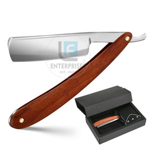 High Quality New Arrival <b>Straight</b> Shaving <b>Razors</b> with Wood Handle and Stainless Steel Blades Wholesale Cheap Price - Product Image 2