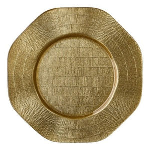 Assiette de Présentation Dorée en Acier Inoxydable Écologique au Design Créatif pour la Maison, les Hôtels, la Décoration de Table de Mariage et le Service Alimentaire - Product Image 1