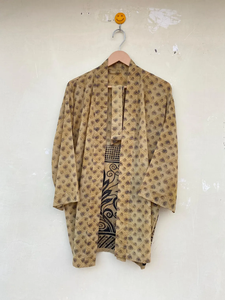 Kimono court en crêpe de soie pour femme Robe Kimono courte tie dye - Product Image 4