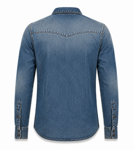 Camisa Casual de Hombre Premium 100% Algodón Twill con Botones Cubiertos, Tejido Transpirable, Mangas Largas, Lista para el Verano - Product Image 6