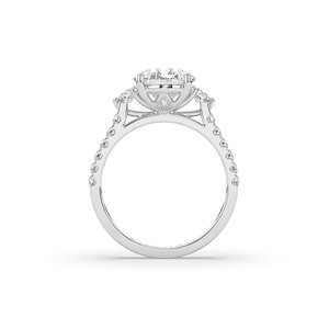 Bague de luxe pour femme en or massif 14 carats avec diamant de laboratoire taille poire de 3,46 carats, style unique et léger, qualité supérieure - Product Image 6