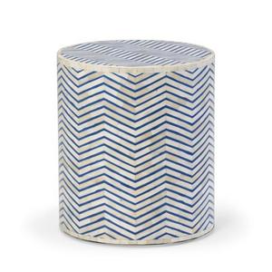 Table à tiroirs en os incrusté de la marque ILAHI, design moderne, détails en agate, rangement à trois niveaux, meuble portable pour la maison - Product Image 5