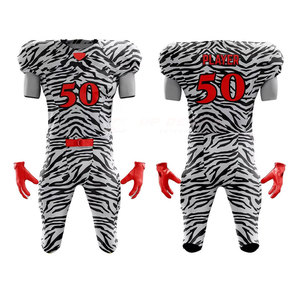 Uniforme de Fútbol Americano Sublimado 100% Poliéster Transpirable, Servicio OEM de Alta Calidad, Precio Bajo al por Mayor Internacional - Product Image 2