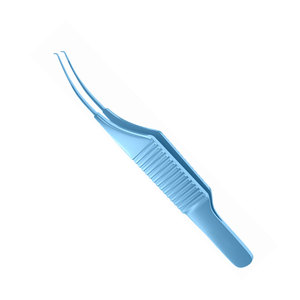 Micro Colibri Hornhautzange Manuell 0,12 mm 1x2 Zähne Flacher Griff 73 mm Titan Ophthalmologische Mikrochirurgische Präzisions-Hornhautzange - Product Image 5
